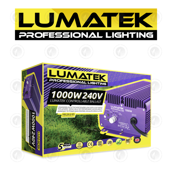 Lumatek - Pro Digital Controllable Ballast | 1000W | Dimmable | 240/400V | HPS & MH