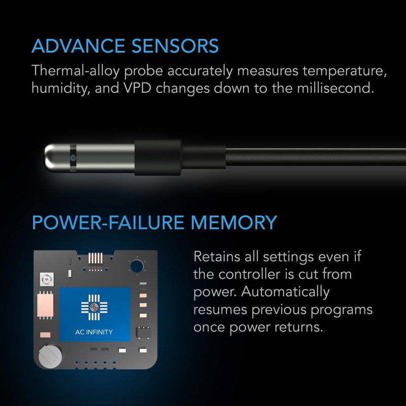 AC Infinity- Controller 69 Pro WIFI / Bluetooth | Independent Programs for Four Devices | Dynamic VPD | Temp | Humidity | Scheduling | Cycles | Data App