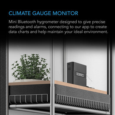 AC Infinity- Cloudcom A1 | Mini Smart Thermo-Hygrometer with Data App | 12 ft / 3.66M Sensor Probe