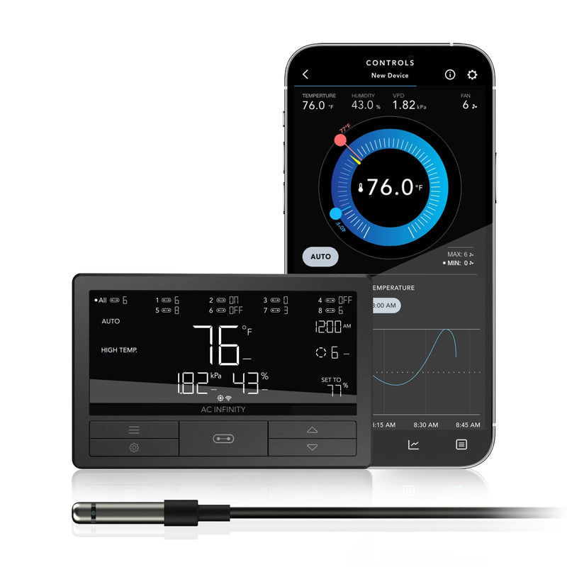 AC Infinity- Controller 69 Pro+ | Independent Programs for Eight Devices | Dynamic VPD | Temperature | Humidity | Scheduling