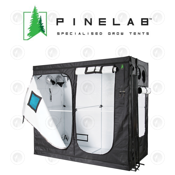 Pinelab - Specialised Grow Tent | 2.4M x 1.2M x 2.13M High (4FT X 8FT) | With CFM Kit & Gear Board