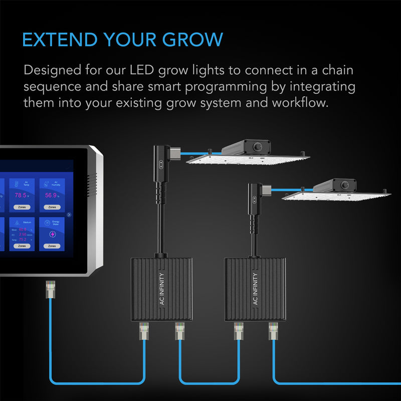 AC Infinity- UIS Lighting Daisy-Chain Adapter Dongle / UIS to RJ11