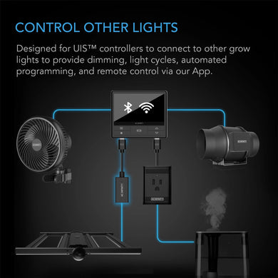 AC Infinity- UIS Lighting Adapter Type-B | For RJ11/12 Connector Lights | HLG Light Connections