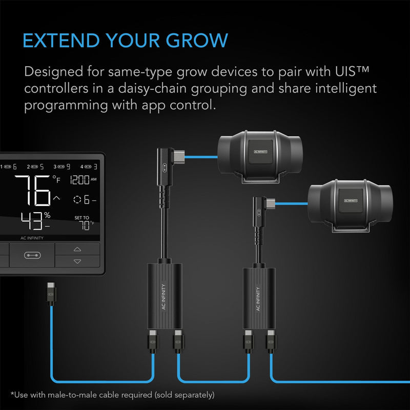 AC Infinity - UIS 2-IN-1 Splitter | Daisy-Chain Adapter Dongle