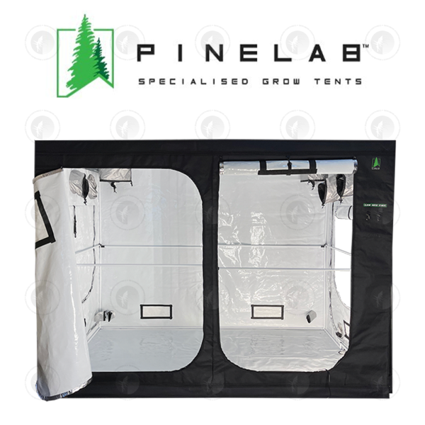 Pinelab - Specialised Grow Tent | 2.75M x 1.5M x 2.13M High (5FT x 9FT) | With CFM Kit & Gear Board