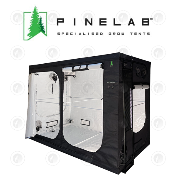 Pinelab - Specialised Grow Tent | 2.75M x 1.5M x 2.13M High (5FT x 9FT) | With CFM Kit & Gear Board