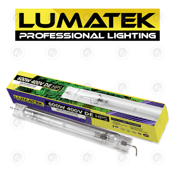 Lumatek - High Pressure Sodium (HPS) Lamp | 600W |400V |DE |2100K |UMOL/J 1200