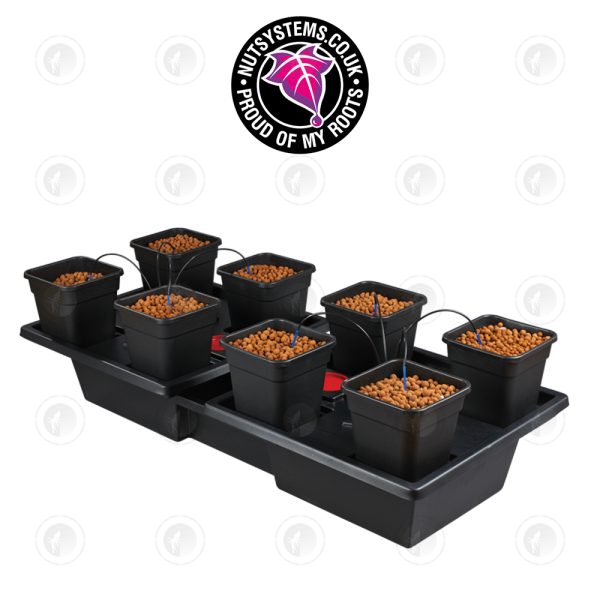 Nutriculture - Origin A.K.A Wilma | Dripper Recirculating  Kit | XL8 Long  - Extra  Large | 8 X 18L Pot | W/ 180L Tank