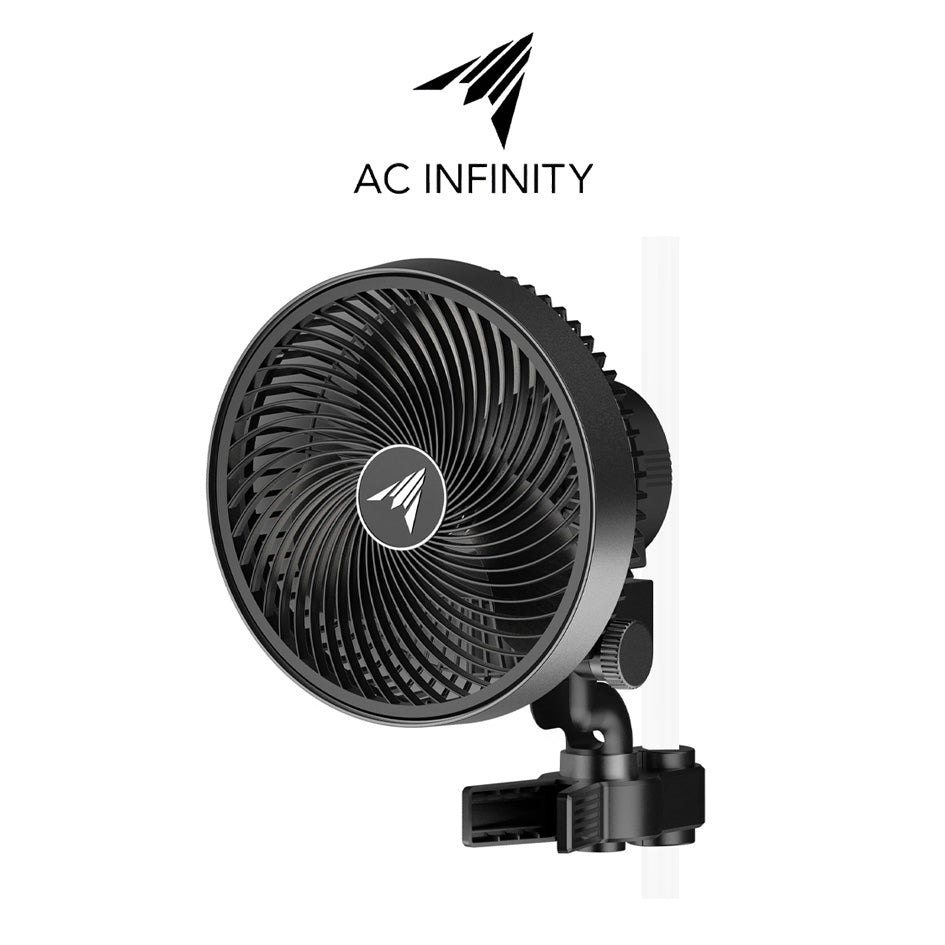 AC Infinity - Cloudray S9 Gen 2 Grow Tent Clip Fan 9” | With 10 Level Dynamic Wind modes & Fan Speeds |10-Level Auto Oscillation