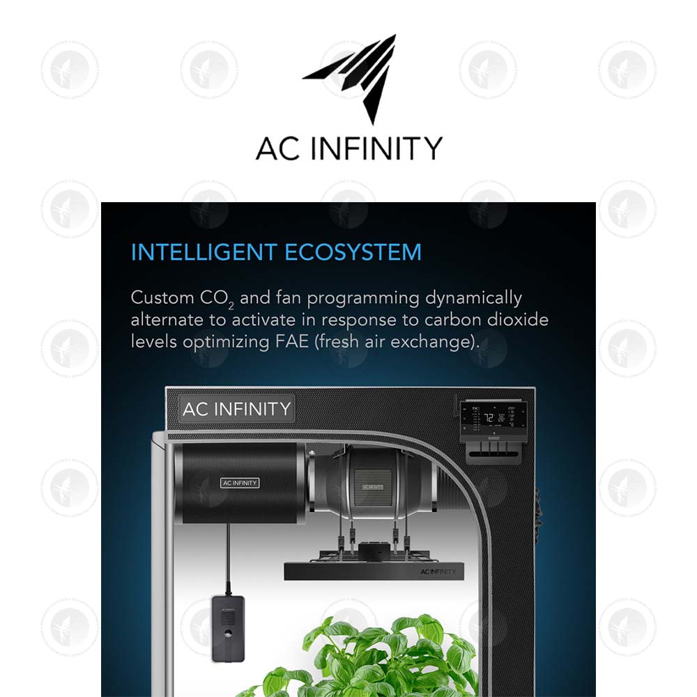 AC Infinity- CO2 + Light Sensor for Controller AI+ | CO2 Data Tracking | Optimised FAE | Day and Night Scheduling