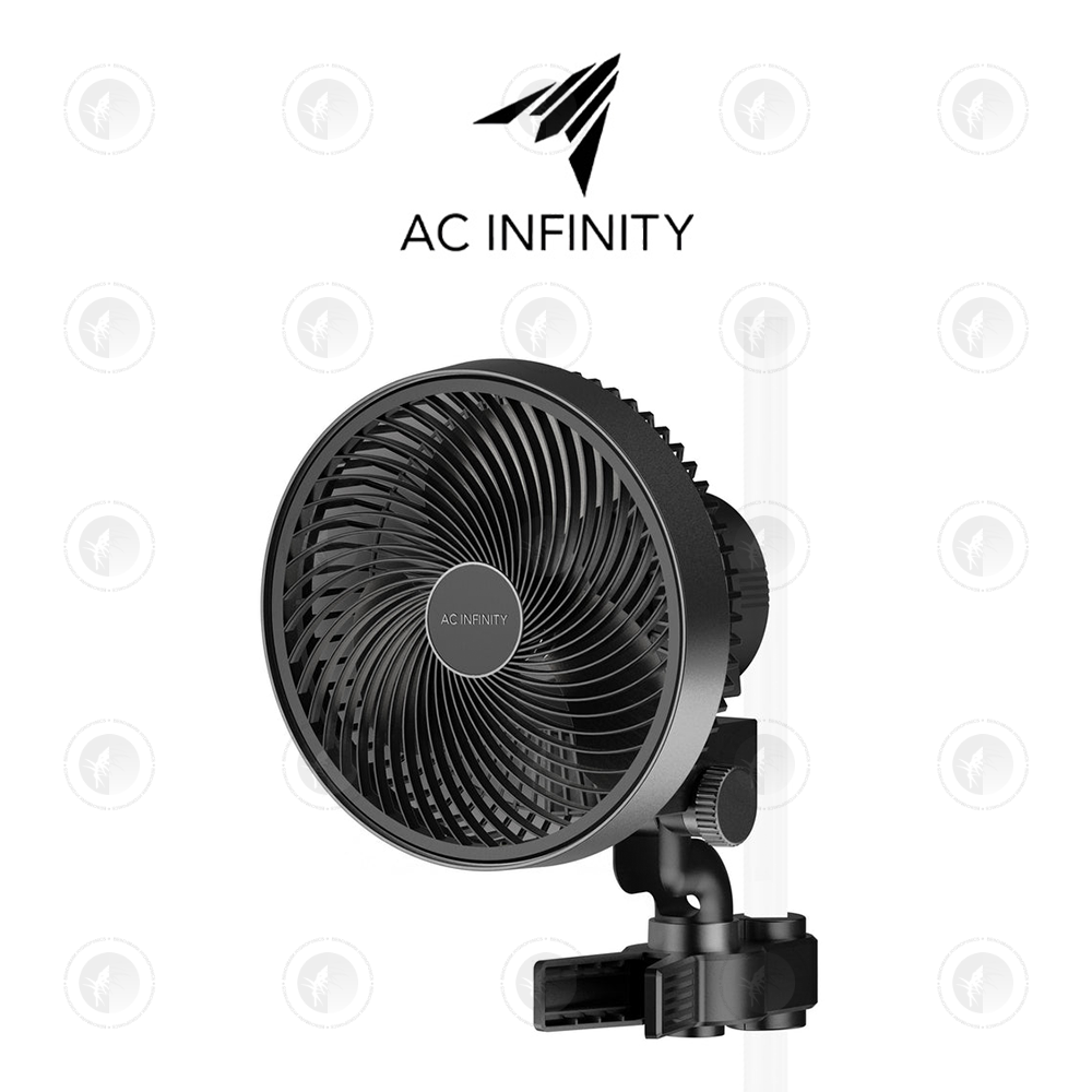 AC Infinity - Cloudray S6 Gen 2 Grow Tent Clip Fan 6” | With 10 Level Dynamic Wind modes & Fan Speeds | 10-Level Oscillation