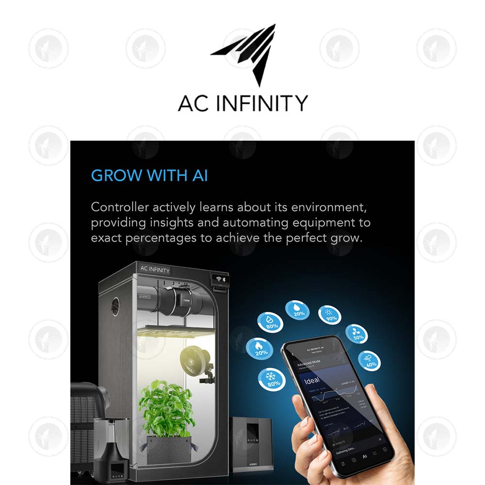 AC Infinity- Controller AI+ Environmental Controller | AI-Powered Learning and Dynamic Level Adjusting for UIS | Dual Zone Contro