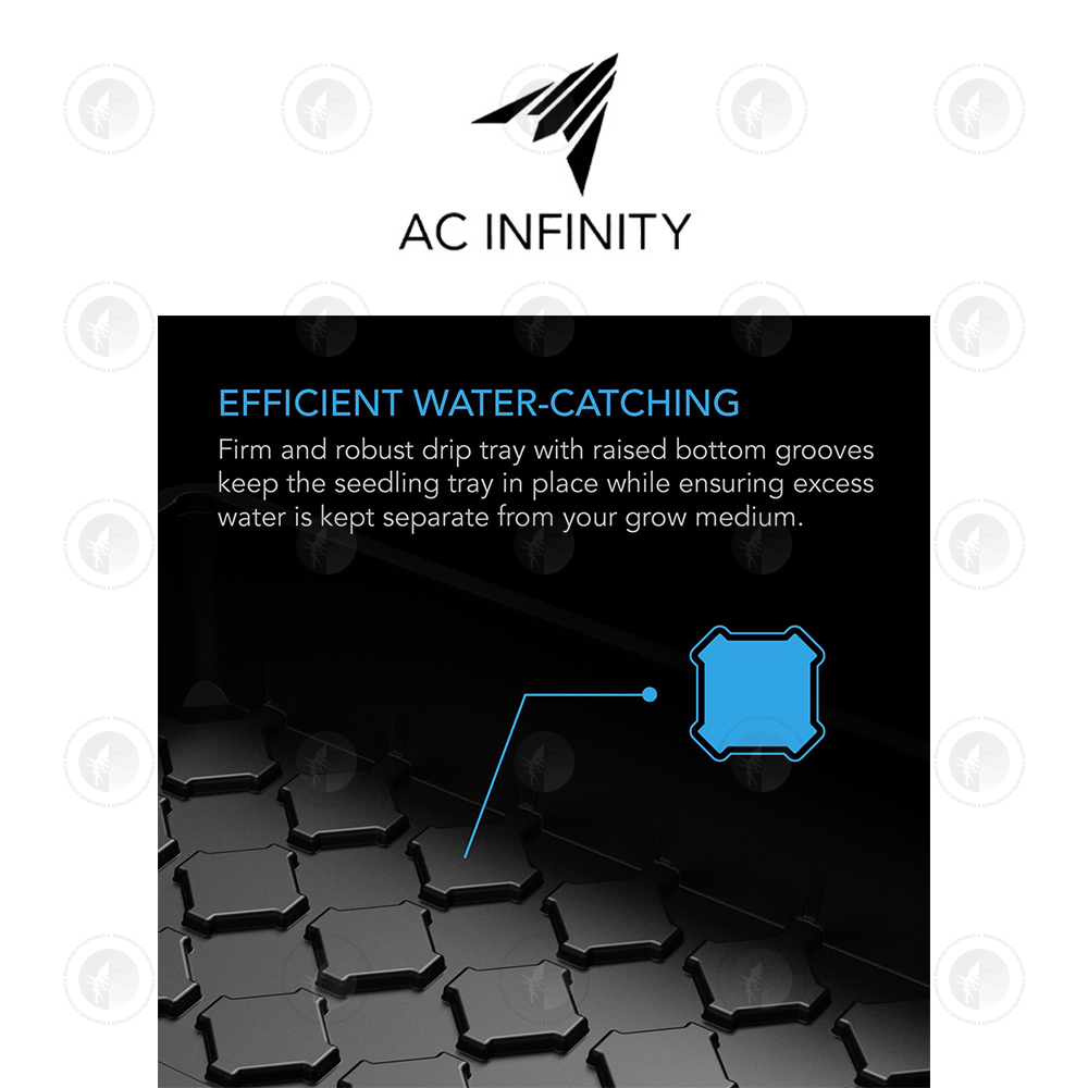 AC Infinity- Humidity Dome | Propagation Kit With Height Extension | 5x8 Cell Tray