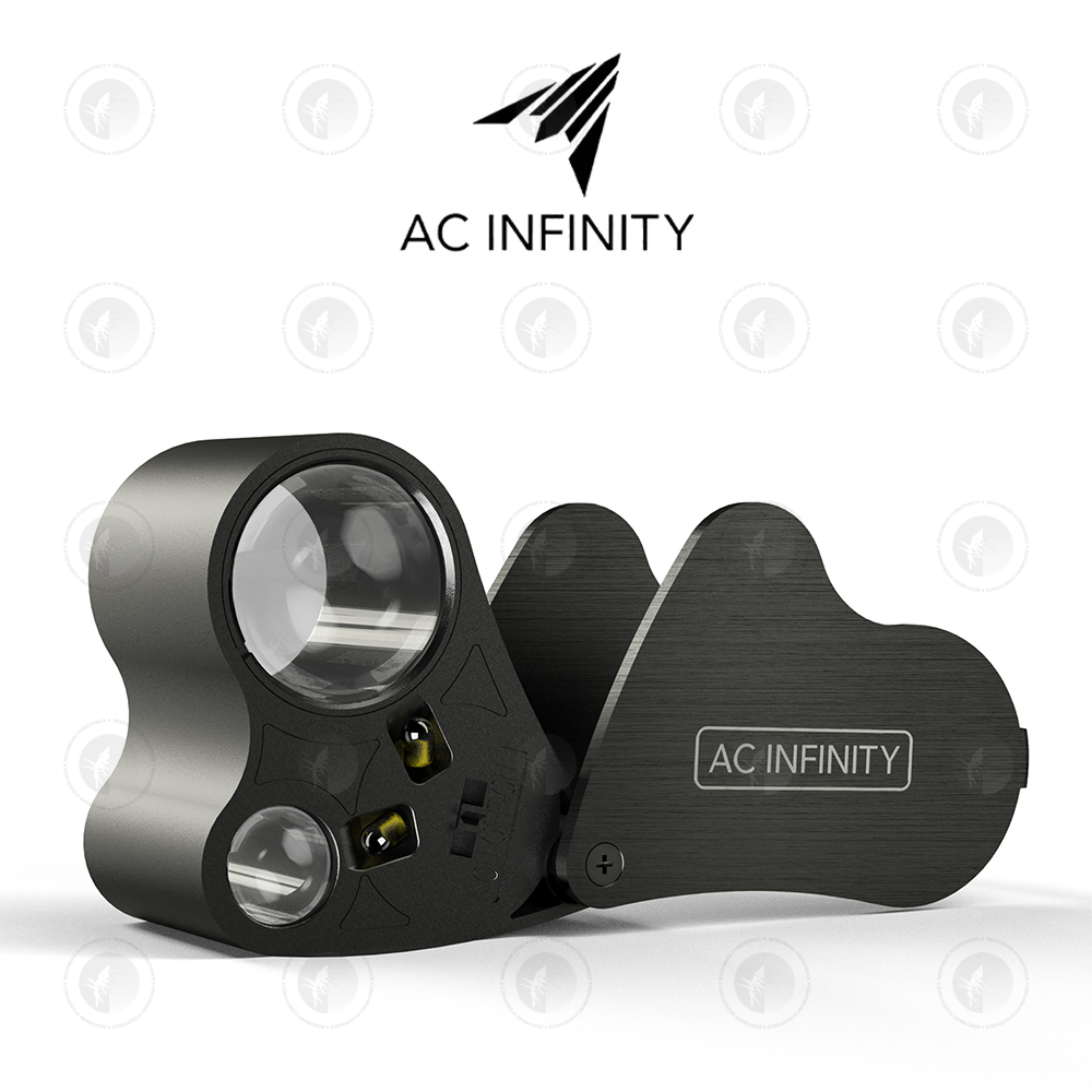 AC Infinity- Jewelers Loupe | Pocket Magnifying Glass with LED Light and Dual Lenses