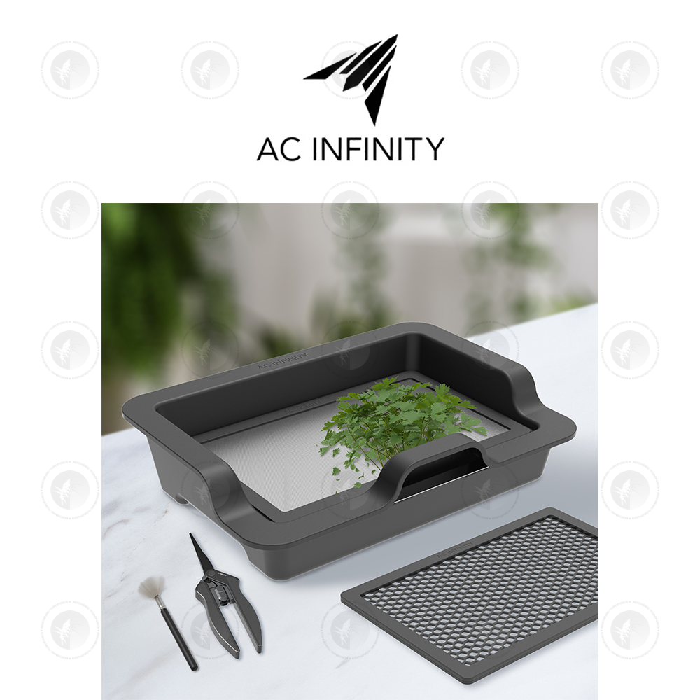 AC Infinity- Large Trim Tray System | 3-Tray & 2-Screen Kit | Interchangeable & Ergonomic Design