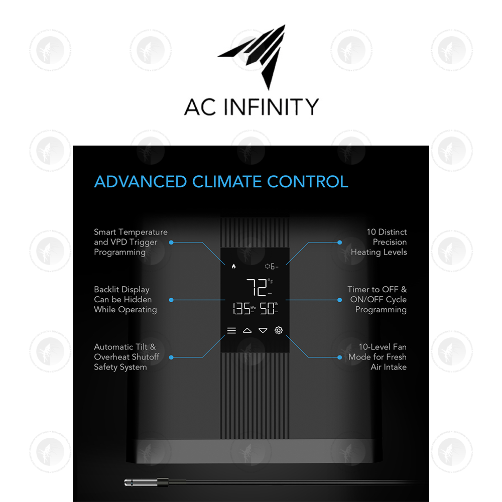 AC Infinity- Thermoforge T3 | Heater & Intake Fan | Smart VPD Controls | First of it’s Kind!