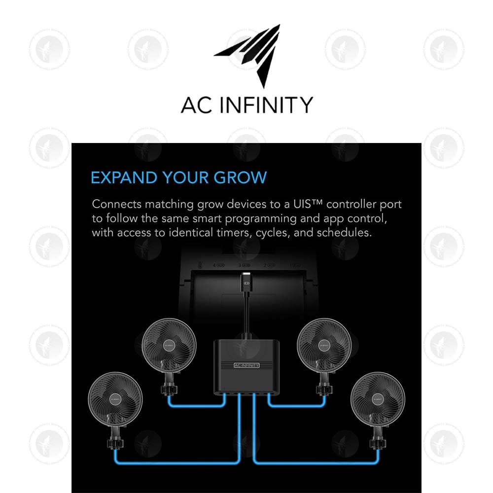 AC Infinity- UIS Splitter Hub 4-Port | Adapter Dongle for Shared Programming