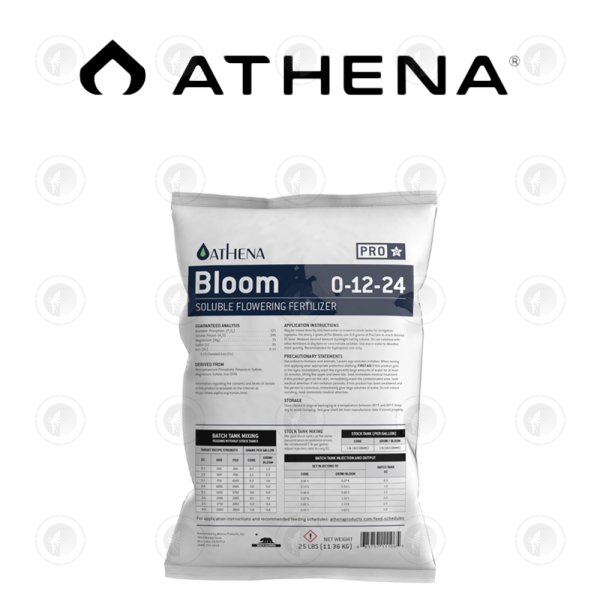 Athena - Pro Line Bloom | Bag or Box | 10LB Box of 5 X 2LB / 25LB Bag or 25LB Box of 5 X 5LB Seperate Bags | For Flowering Stage