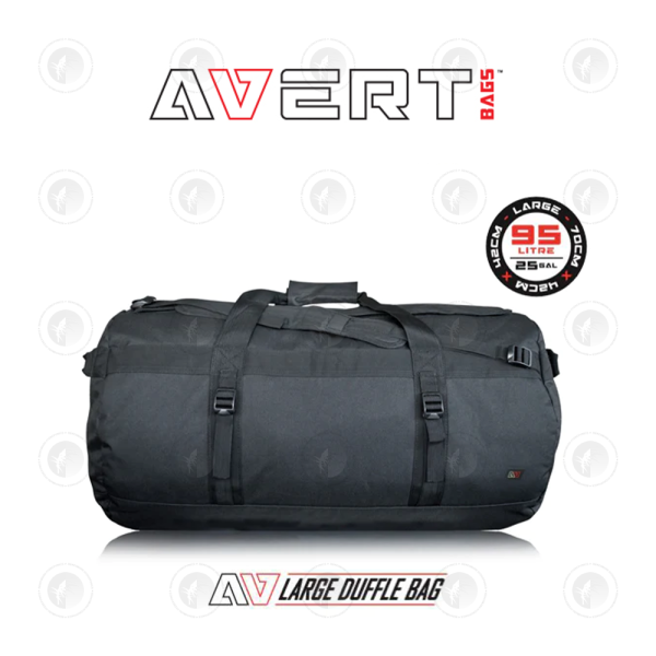 Avert - Large Duffle Bag | 95L | Water & Smell Resistance | Activated Carbon Lining