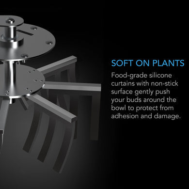 AC Infinity- Bud Bowl Trimmer | Twist Spin Cut | Clear Dome | Wet or Dry Product | 16 Inch / 40.6 CM