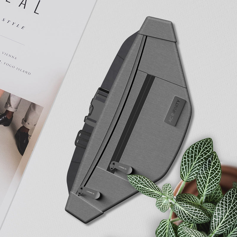 AC Infinity - Smell Proof Belt Bag | Grey | With 900D Nylon Fabric & Carbon Filter Lining
