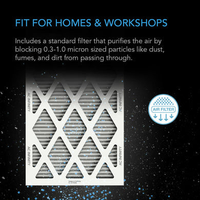 AC Infinity - Air Filter Box | With High Efficacy Filter | 100 MM / 4 Inch
