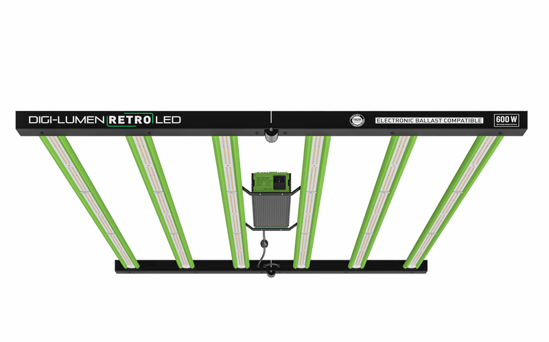 Digi-Lumen - LED Retro Array Grow Light | 600W | True Watt 600W | 1820 µmol/s Full Spectrum | Daisy Chain No | For Full Grow Cycle