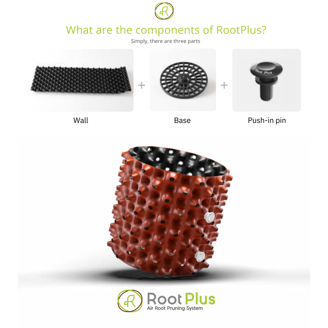 RootPlus - Air Root Pruning Pots | Made In Korea | Non-Toxic | Various Sizes