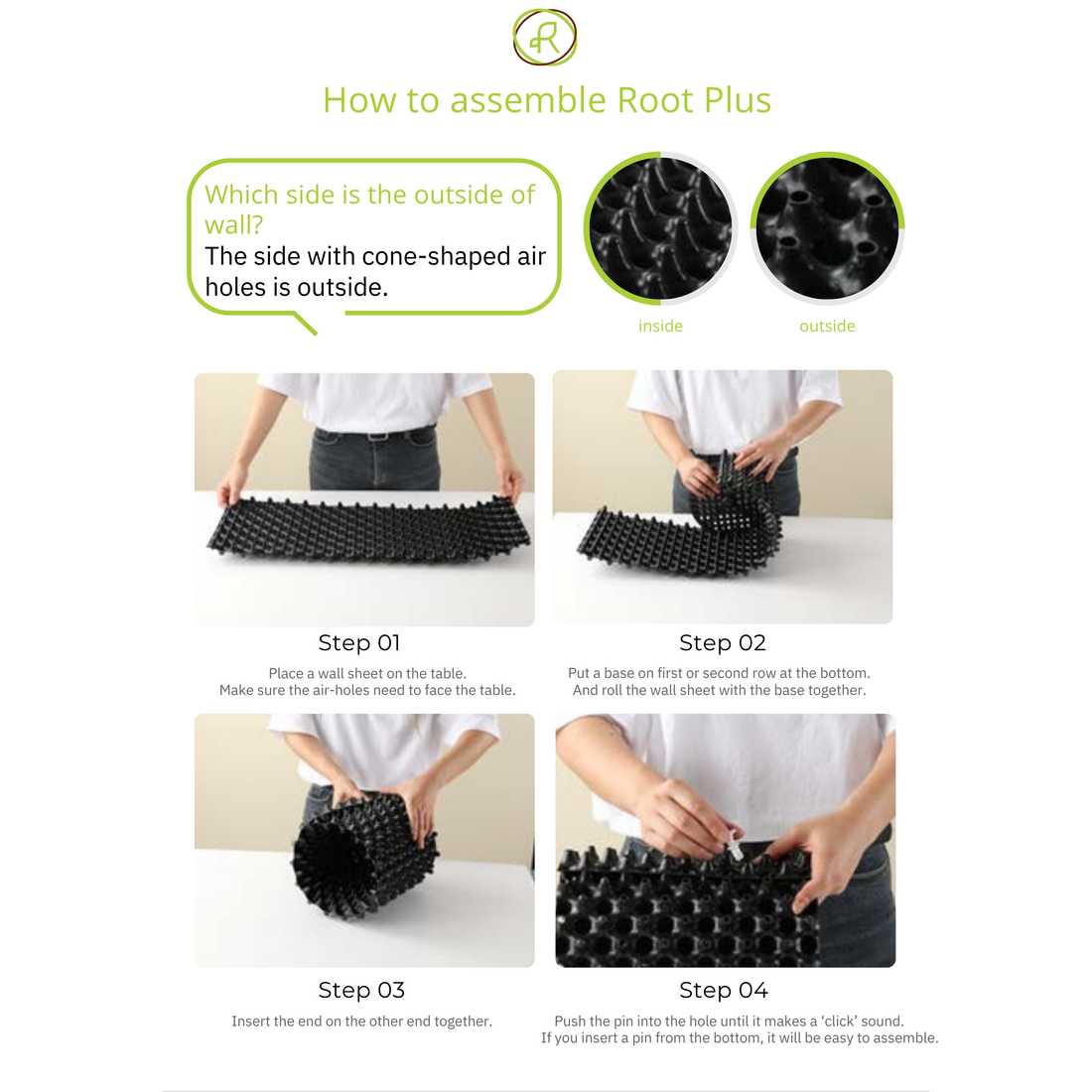 RootPlus - Air Root Pruning Pots | Made In Korea | Non-Toxic | Various Sizes