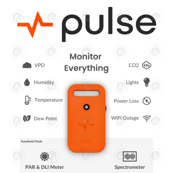 Pulse - Pro Smart Environment Monitor | Measure Temp | CO2 | PAR/PPFD /Spectrum Sensors