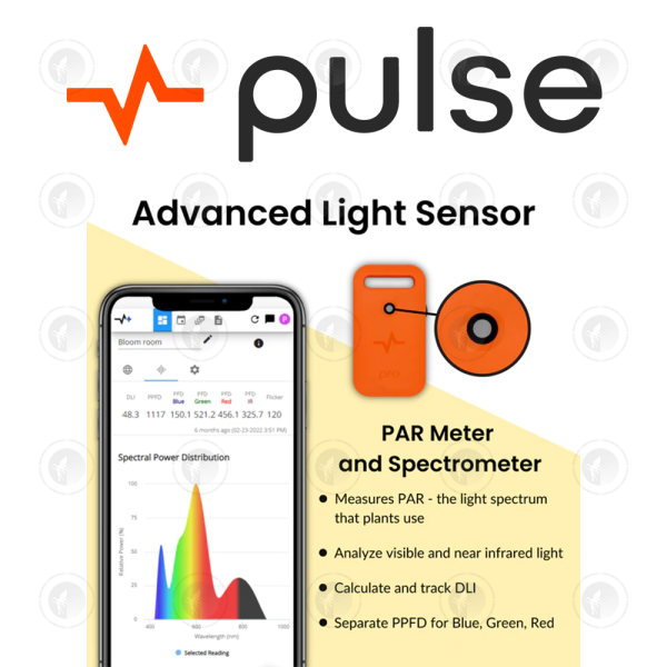 Pulse - Pro Smart Environment Monitor | Measure Temp | CO2 | PAR/PPFD /Spectrum Sensors