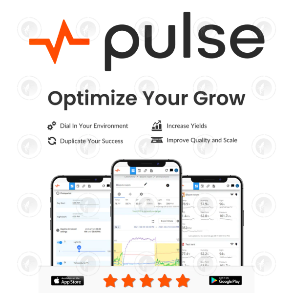 Pulse - Pro Smart Environment Monitor | Measure Temp | CO2 | PAR/PPFD /Spectrum Sensors