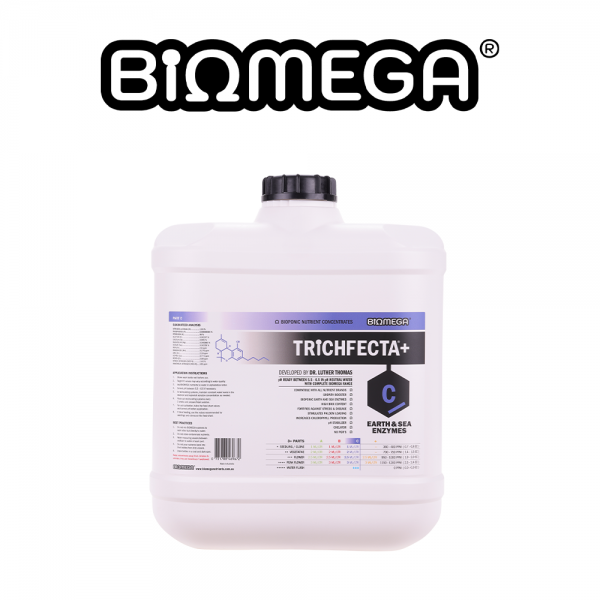 BiOMEGA® - TRiCHFECTA+® | Earth & Sea Enzymes® | Part C / Blue | 1L | 5L | 20L | Chelator | Buffer pH | Organic Enzymes | Pure & Clean