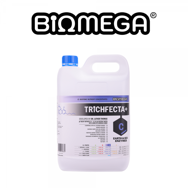 BiOMEGA® - TRiCHFECTA+® | Earth & Sea Enzymes® | Part C / Blue | 1L | 5L | 20L | Chelator | Buffer pH | Organic Enzymes | Pure & Clean