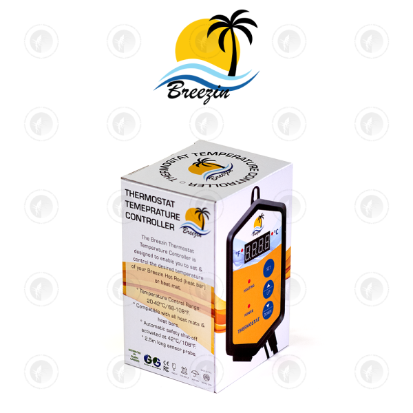 Breezin - Thermostat | Temperature Controller for Heat Mats & Heat Bars