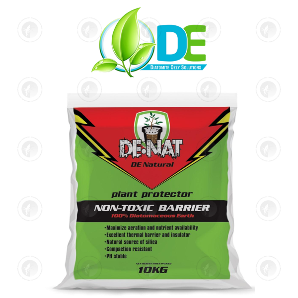 DE Ozzy - DE-NAT Granular Diatomaceous Earth | Natural Non-Toxic Barrier | Granular 1-3mm | 10KG Bag