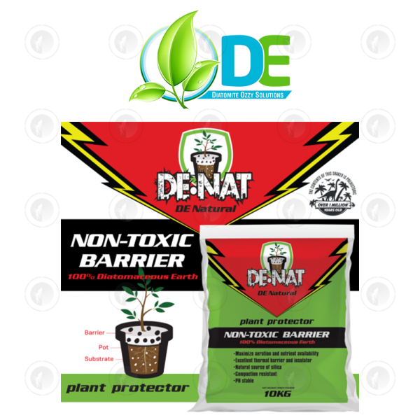 DE Ozzy - DE-NAT Granular Diatomaceous Earth | Natural Non-Toxic Barrier | Granular 1-3mm | 10KG Bag