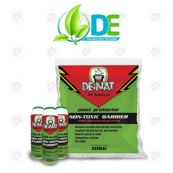 DE Ozzy - DE-NAT | Powdered Diatomaceous Earth | Dust-A-Way | 220g | Non -Toxic Barrier | Pest Dust