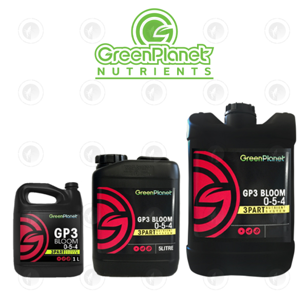 Green Planet - GP3 Bloom | 1L / 5L / 20L | 3-Part Base Nutrient | NPK 0-5-4