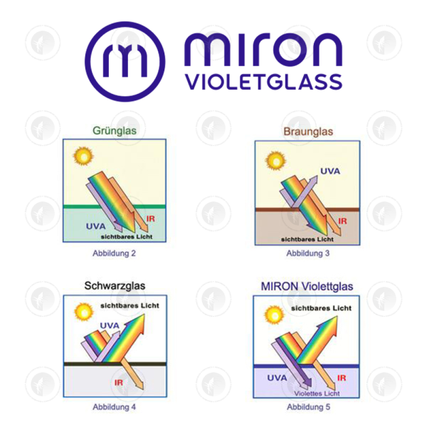 Miron Violet Glass - Concentrate Jar & PET Lid | 100ML/200ML | Violet Glass | Herb Storage Container