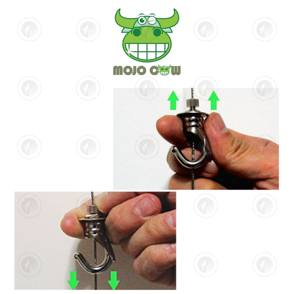 Mojo Cow - Hang Ups | 20KG Each Weight Capacity | For Light Fixture | Carbon Filters