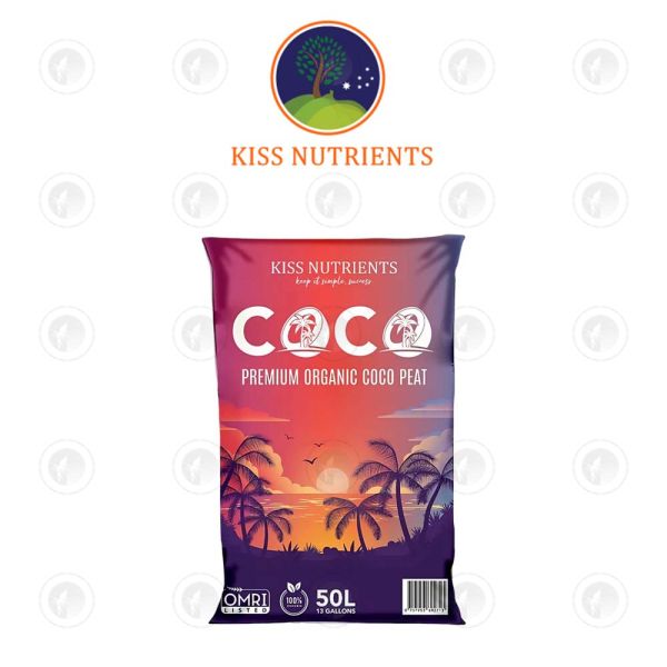 KISS - Coco-Peat | 100% Coco Peat  | Bag 50L | pH Stable | Calcium & Magnesium Buffered