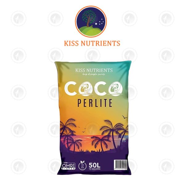 KISS - Coco-Perlite | 70% Coco 30% Perlite | Bag 50L | pH Stable | Calcium & Magnesium Buffered