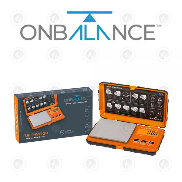 On Balance - Scales | Tuff 200 Orange | 200g X 0.01g | 10 Year Warranty