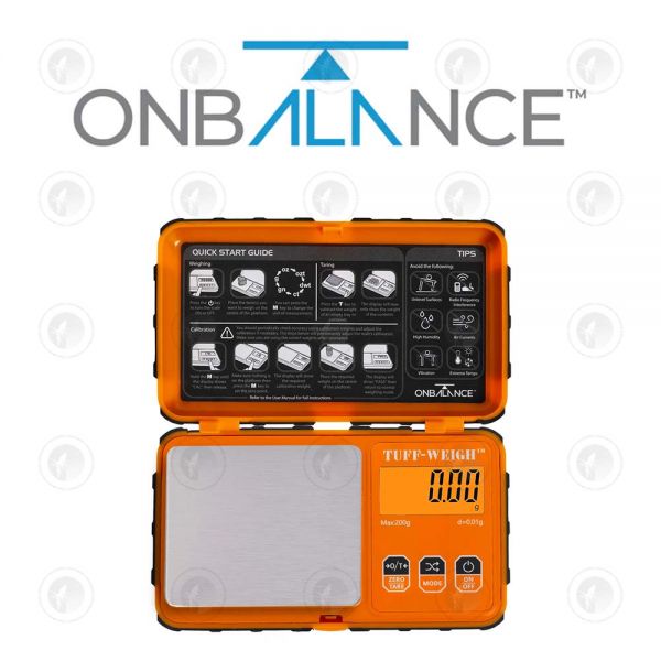 On Balance - Scales | Tuff 200 Orange | 200g X 0.01g | 10 Year Warranty