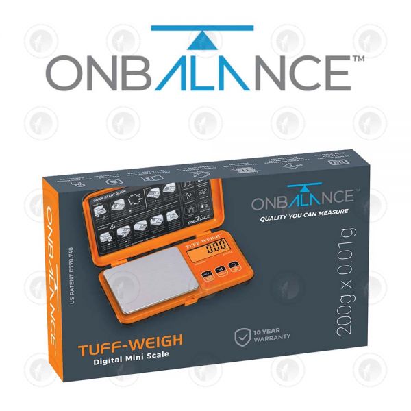 On Balance - Scales | Tuff 200 Orange | 200g X 0.01g | 10 Year Warranty
