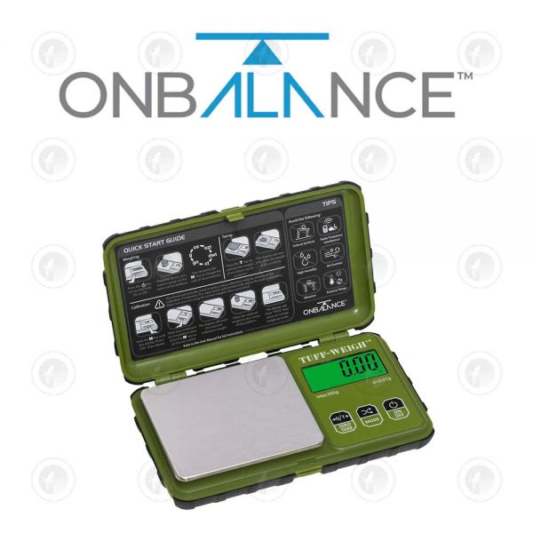 On Balance - Scales | Tuff 200 Green| 200g X 0.01g | 10 Year Warranty