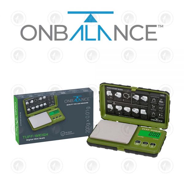 On Balance - Scales | Tuff 200 Green| 200g X 0.01g | 10 Year Warranty