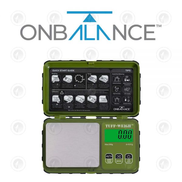 On Balance - Scales | Tuff 200 Green| 200g X 0.01g | 10 Year Warranty