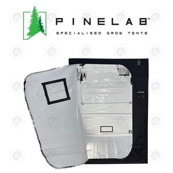 Pinelab - Specialised Grow Tent | 1.5M x 1.5M x 2.13M High (5FT x 5FT) | With CFM Kit & Gear Board